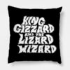 King Gizz Throw Pillow Official King Gizzard Merch