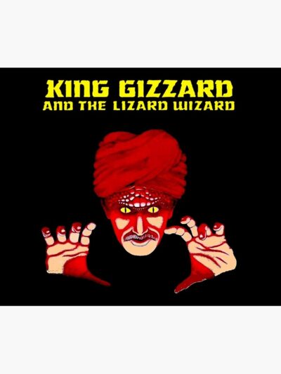 King Gizzard : Abstract Lizard Wizard Advertising Print. Tapestry Official King Gizzard Merch