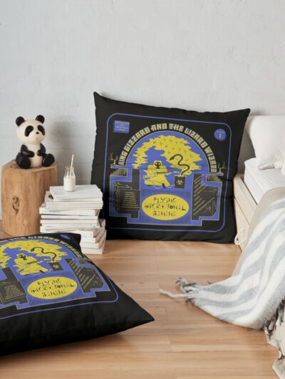 King Gizzard And The Lizard Wizard Throw Pillow Official King Gizzard Merch