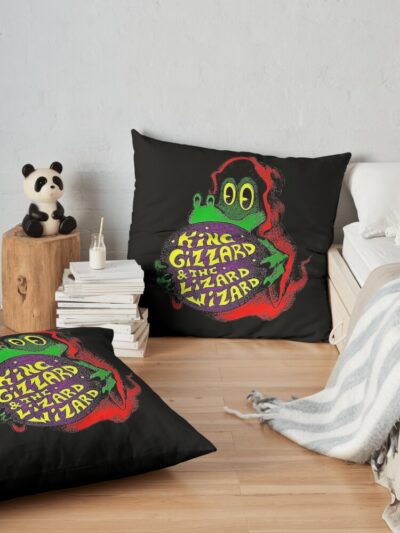 Gizzard Throw Pillow Official King Gizzard Merch