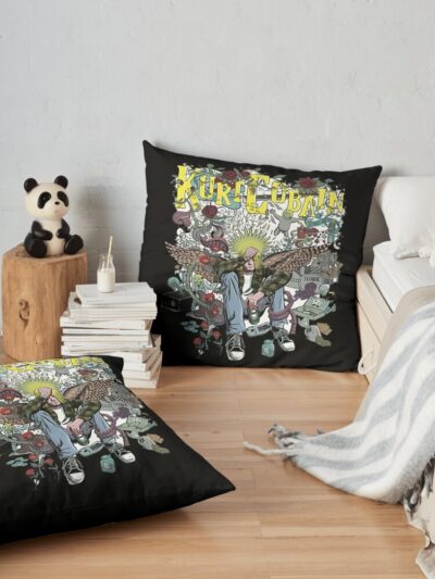 Gizzard Poster Throw Pillow Official King Gizzard Merch