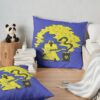 King Gizzard Flying Microtonal Banana Album Cover Merch Throw Pillow Official King Gizzard Merch