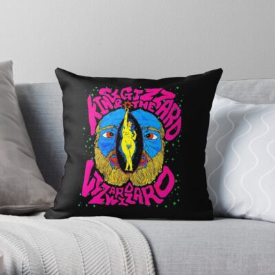 King The Gizzard Throw Pillow Official King Gizzard Merch