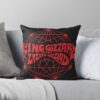 Gizzard King Merch Throw Pillow Official King Gizzard Merch