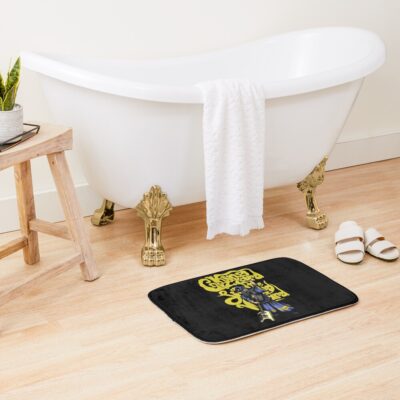 Great Model Loves Music And Banana King Gizzard Cool Graphic Gift Bath Mat Official King Gizzard Merch