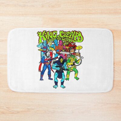 Dancing King And Gizzard Bath Mat Official King Gizzard Merch