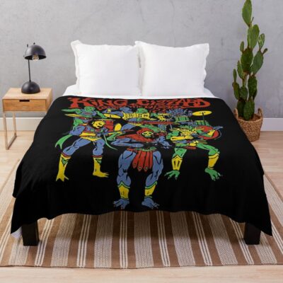 The Gizzard King Merch Throw Blanket Official King Gizzard Merch