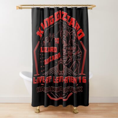 King Gizzard And The Lizard Wizard Shower Curtain Official King Gizzard Merch