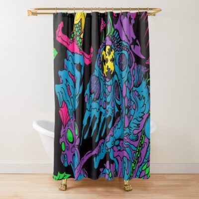 Kadal Ngepang Shower Curtain Official King Gizzard Merch