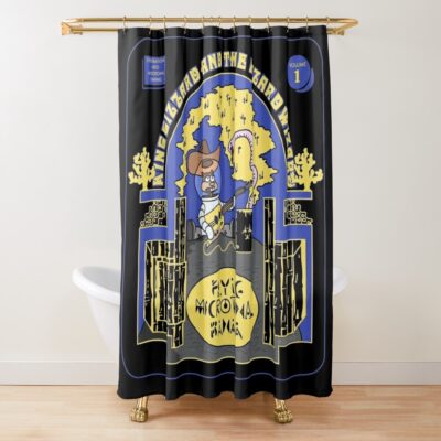 King Gizzard And The Lizard Wizard Shower Curtain Official King Gizzard Merch