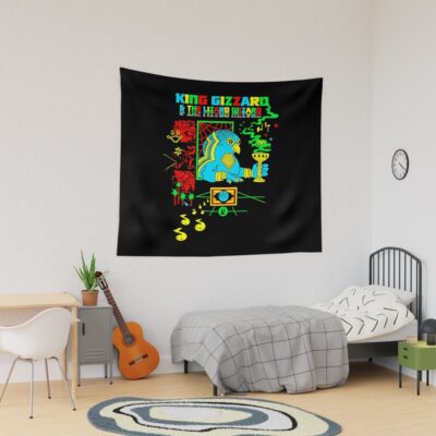 Gift For Men King Gizzard And The Lizard Wizard Retro Vintage Tapestry Official King Gizzard Merch