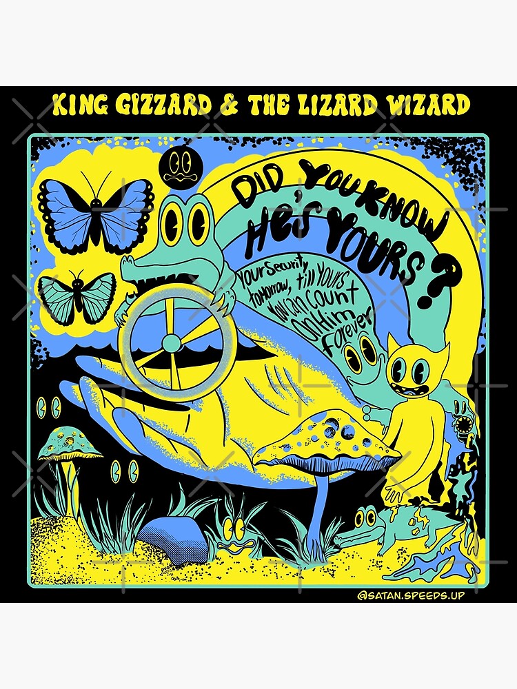King Gizzard And The Lizard Wizard Yours Throw Pillow - Image 2