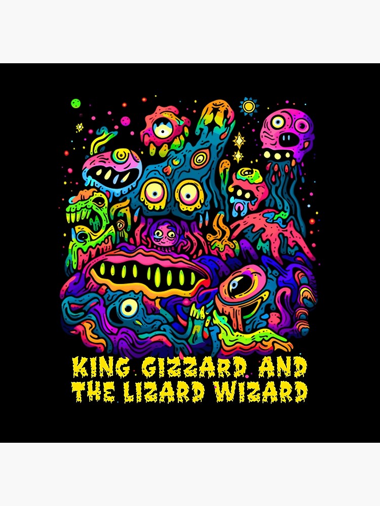 King Gizzard And The Lizard Wizard Graphic Throw Pillow - Image 2