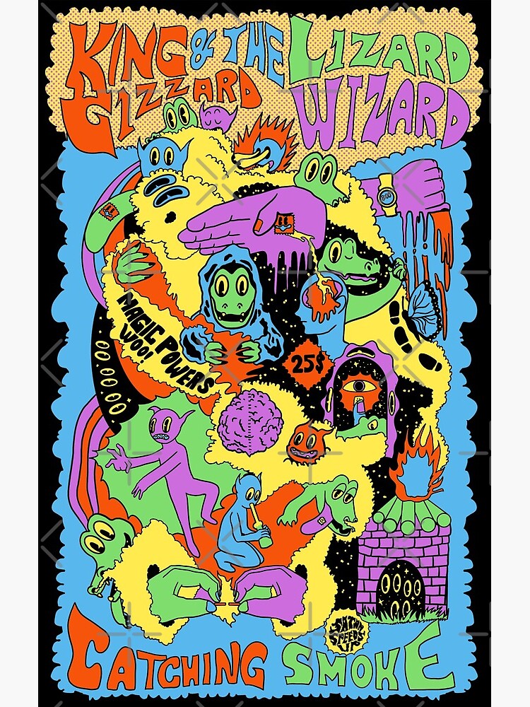 King Gizzard Catching Smoke Shower Curtain - Image 2