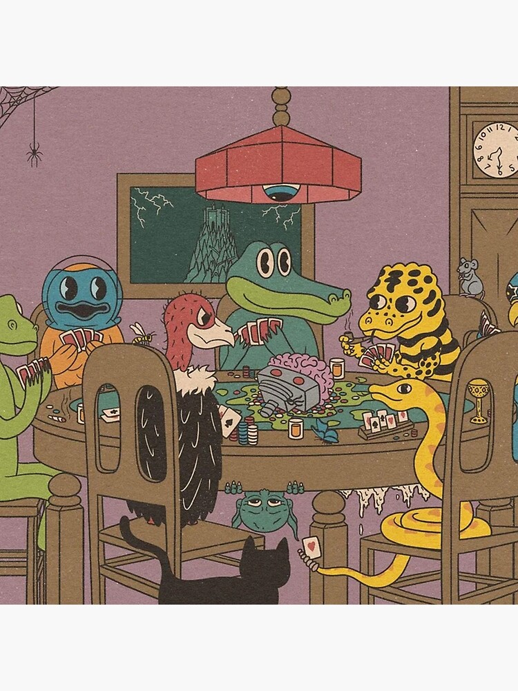 King Gizzard And The Lizard Wizard Poker Tapestry - Image 2