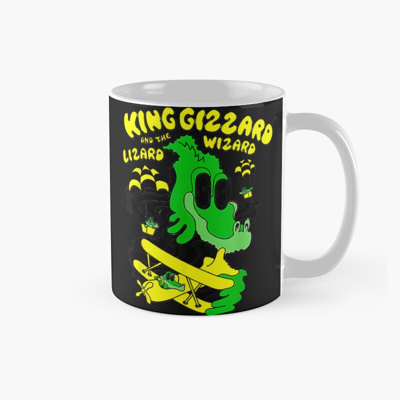 King Funny Gizzard The Lizard Gift Wizard Mug