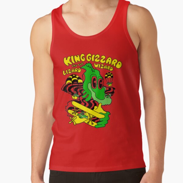 King Funny Gizzard The Lizard Gift Wizard Tank Top - Image 4
