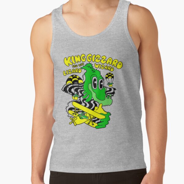 King Funny Gizzard The Lizard Gift Wizard Tank Top - Image 3