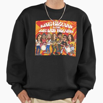 King Gizzard And The Lizard Wizard Psychedelic Band Caricature Sweatshirt
