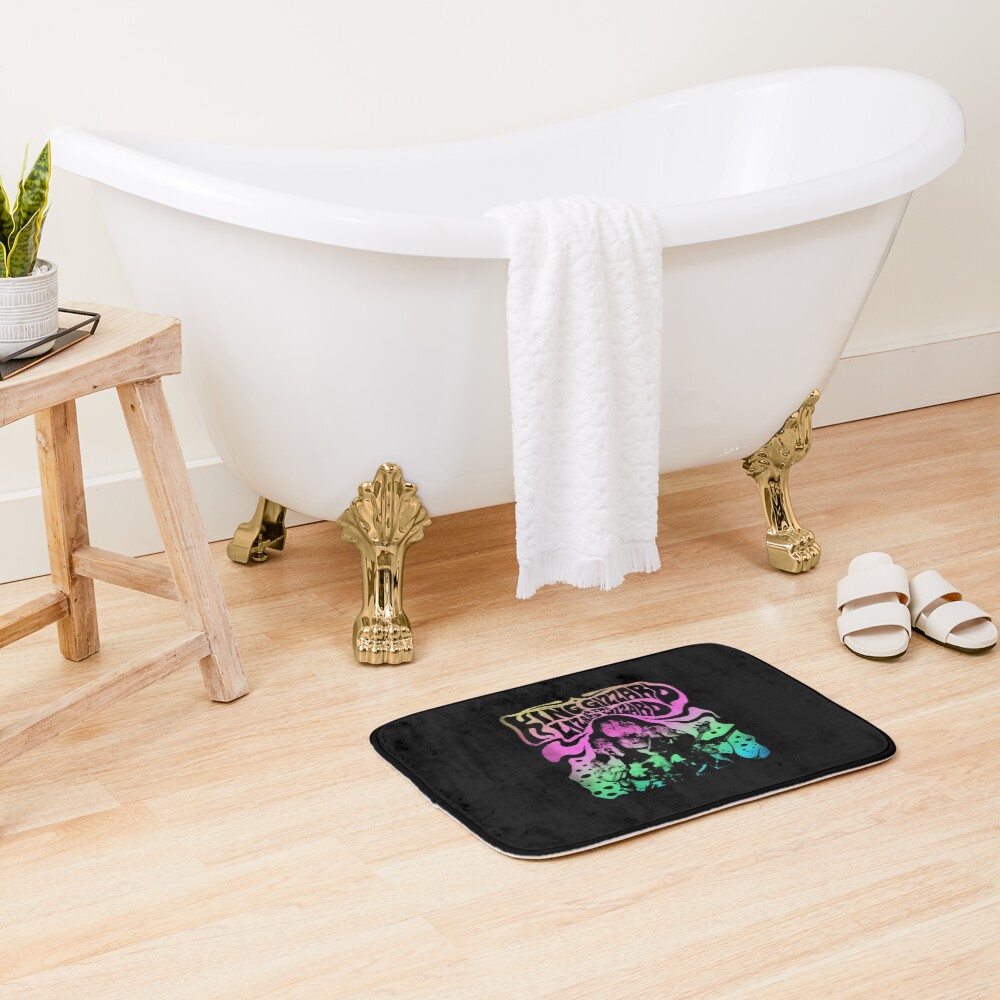 King Gizzard Lizard Wizard Rainbow Bath Mat - Image 2