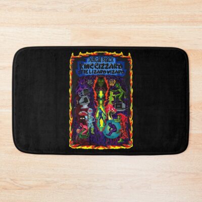 King Gizzard Digital Black Bath Mat