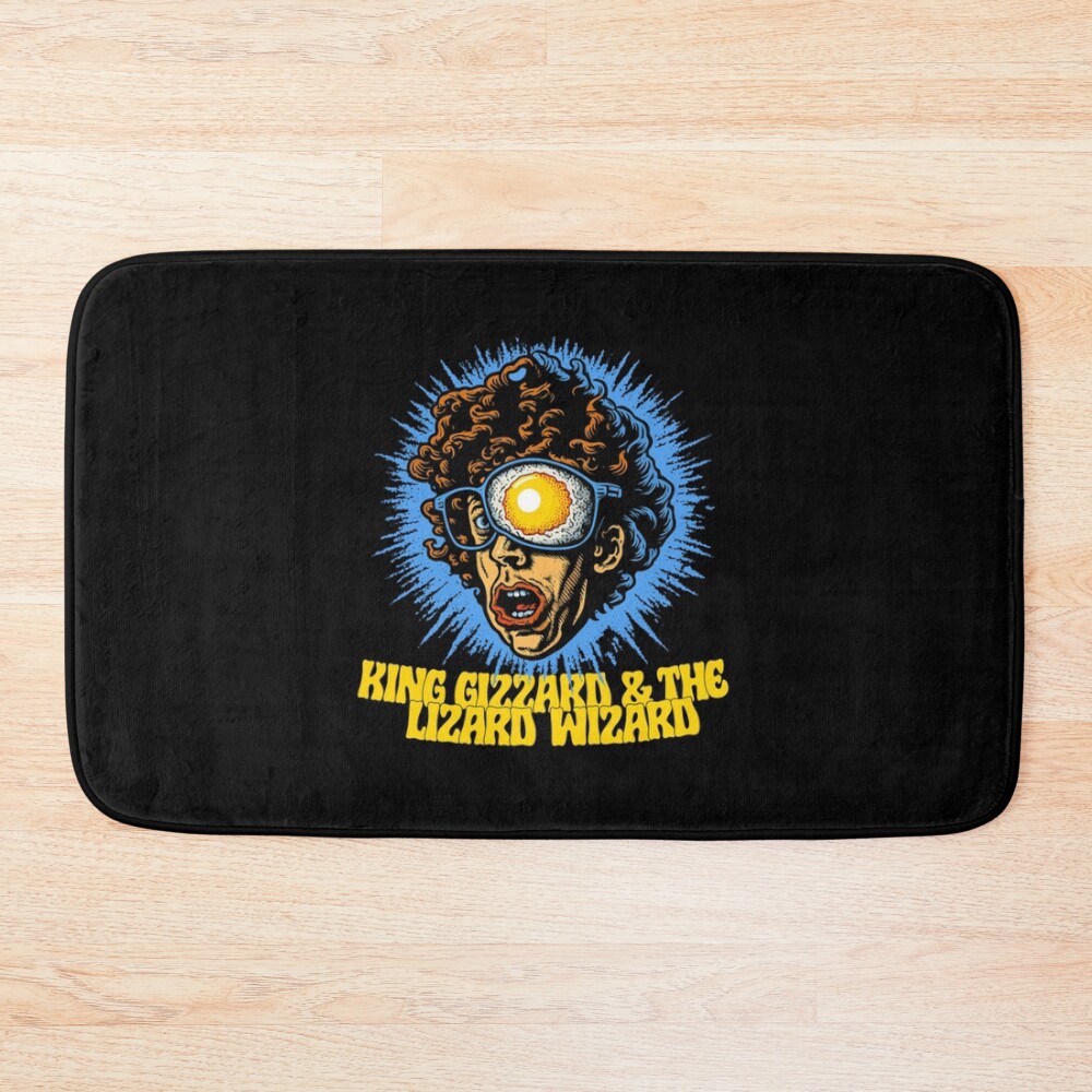King Gizzard The Lizard Wizard Original Psychedelic Bath Mat