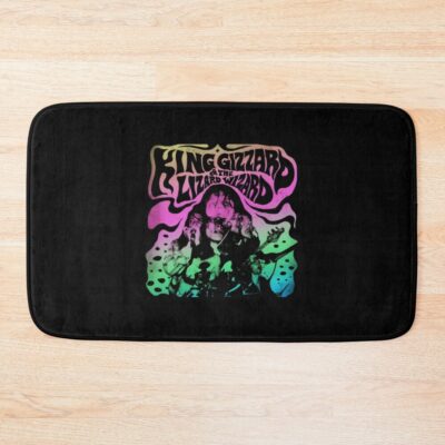 King Gizzard Lizard Wizard Rainbow Bath Mat