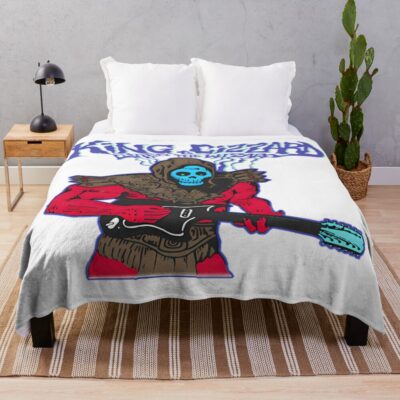King Gizzard And The Lizard Wizard Throw Blanket