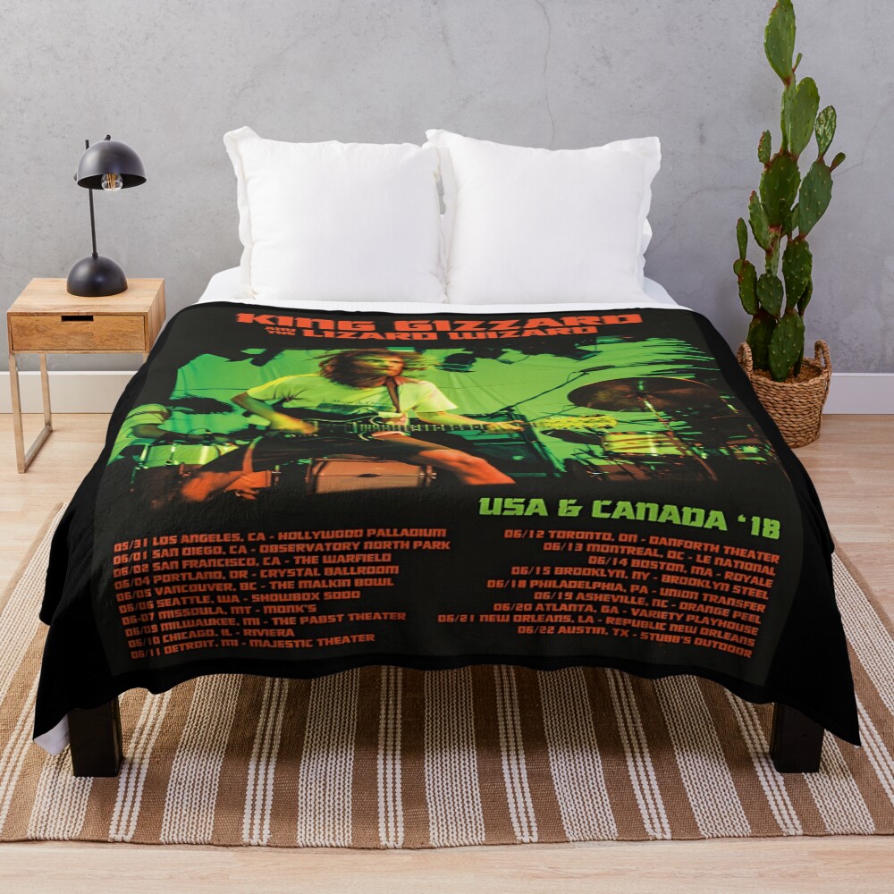 King Gizzard Album Hot Throw Blanket