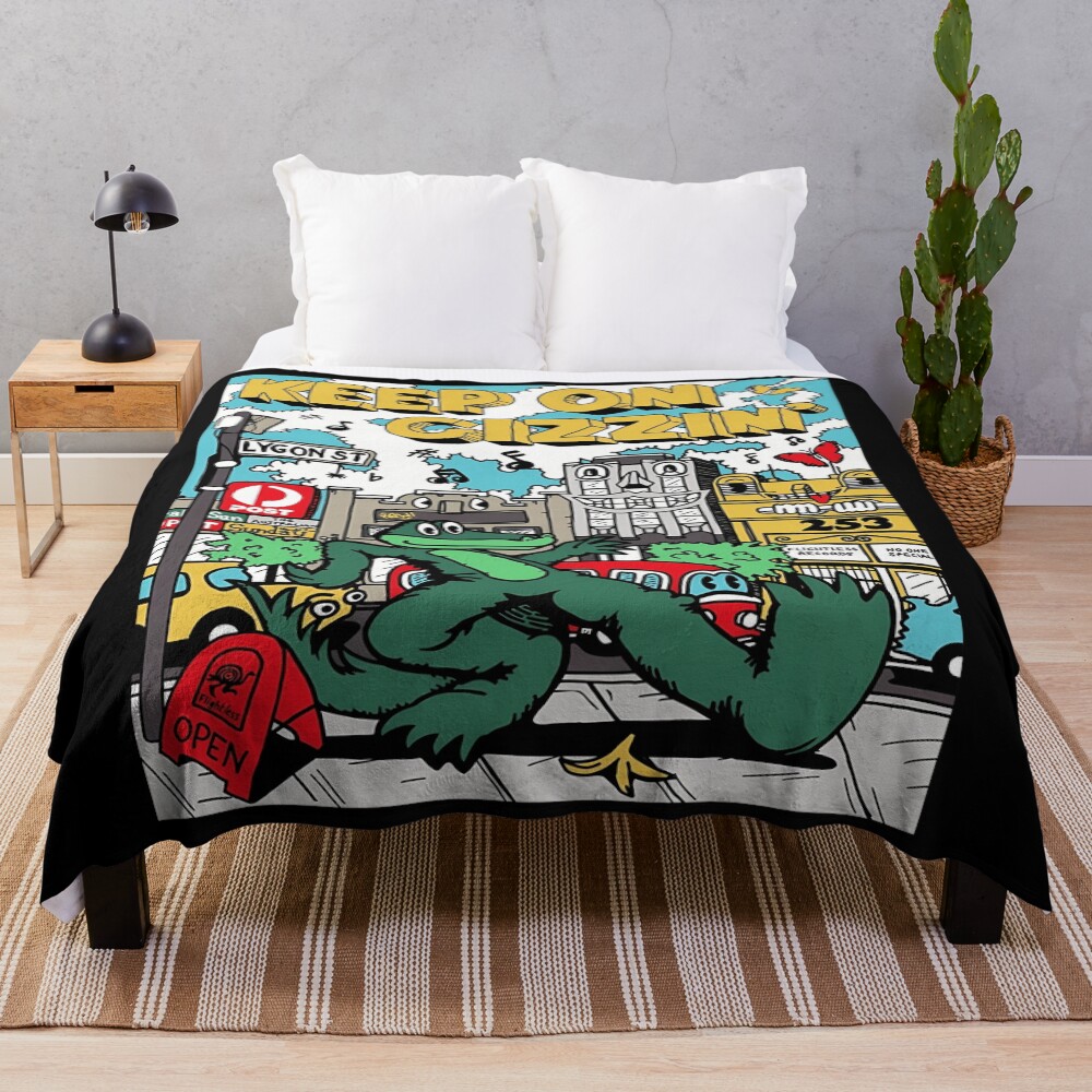 King Gizzard And The Lizard Wizard Funny Throw Blanket