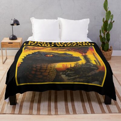King Gizzards Lizards Wizard Throw Blanket