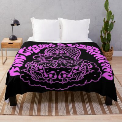 Vintage King Gizzard Funny The Lizard Throw Blanket