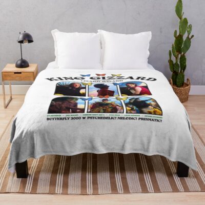 King Gizzard And The Lizard Wizard Butterfly Throw Blanket