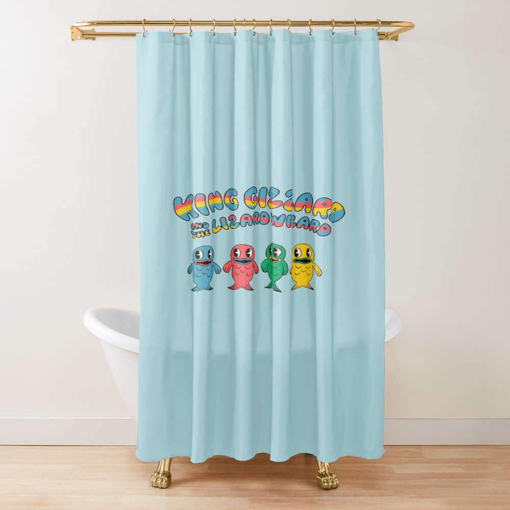King Gizzard Fishies Shower Curtain