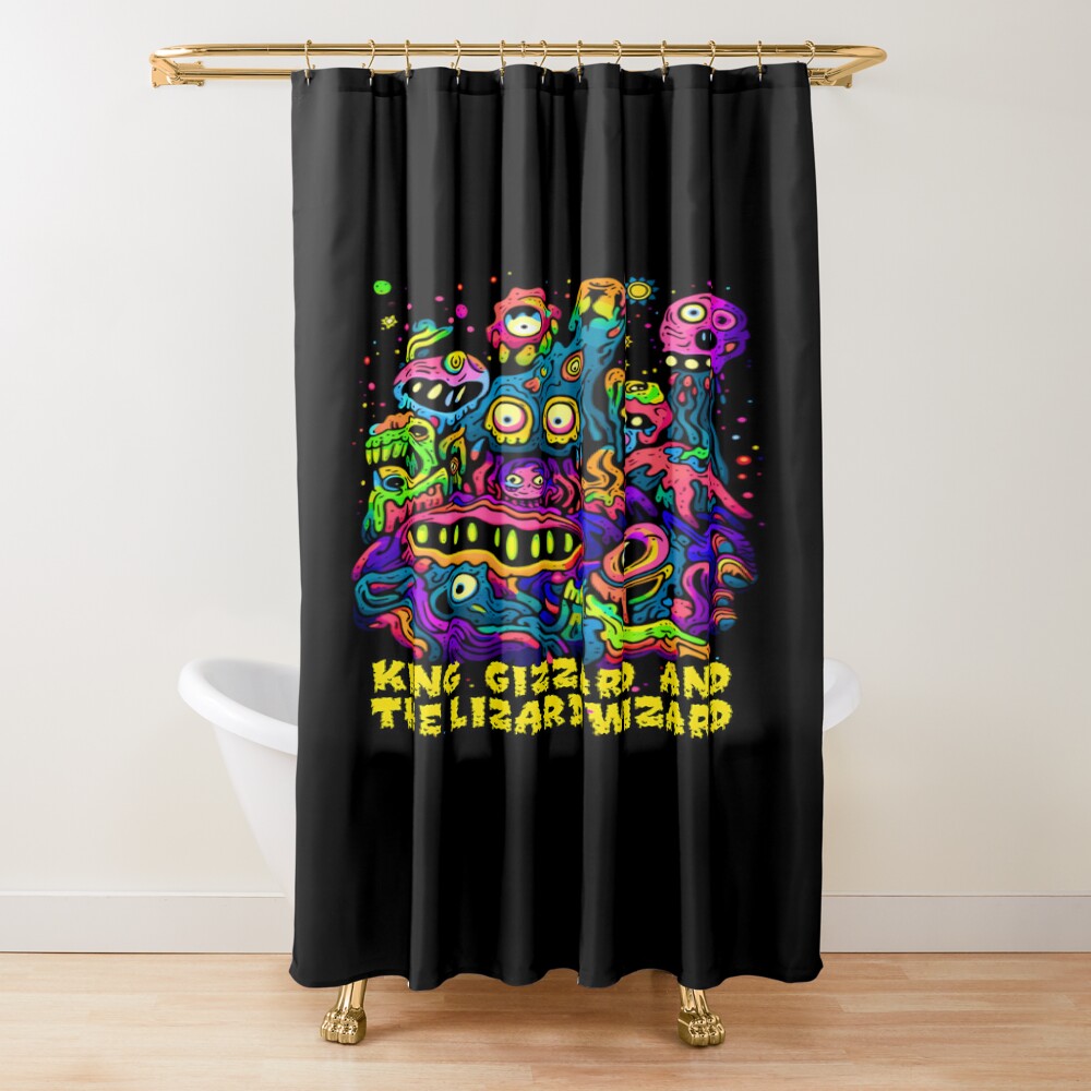 King Gizzard Funny Design Shower Curtain