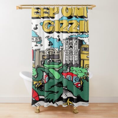 Keep On Gizzin King Gizzard And The Lizard Wizard Shower Curtain