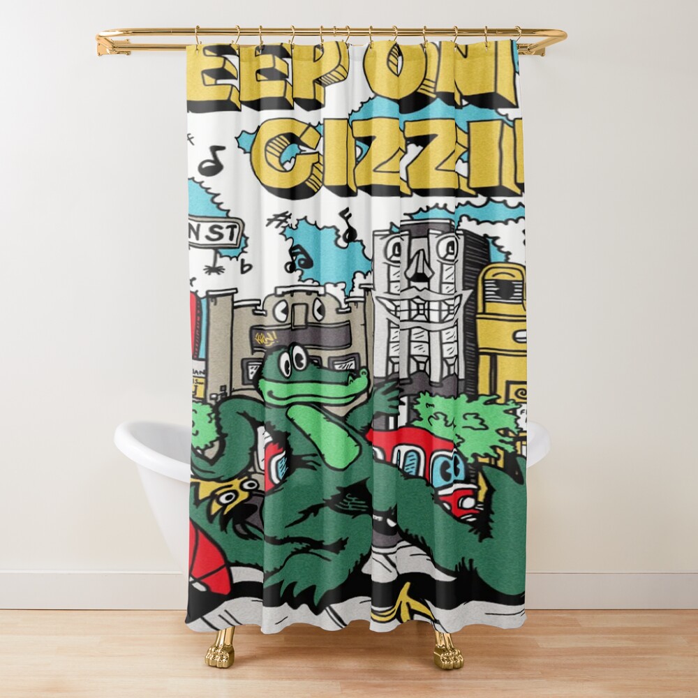 Keep On Gizzin King Gizzard And The Lizard Wizard Shower Curtain