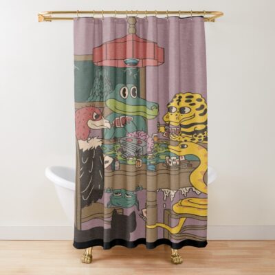 King Gizzard Poker Shower Curtain