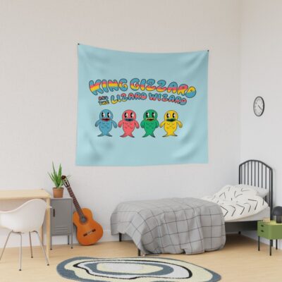 King Gizzard And The Wizard Lizard Fishies Tapestry