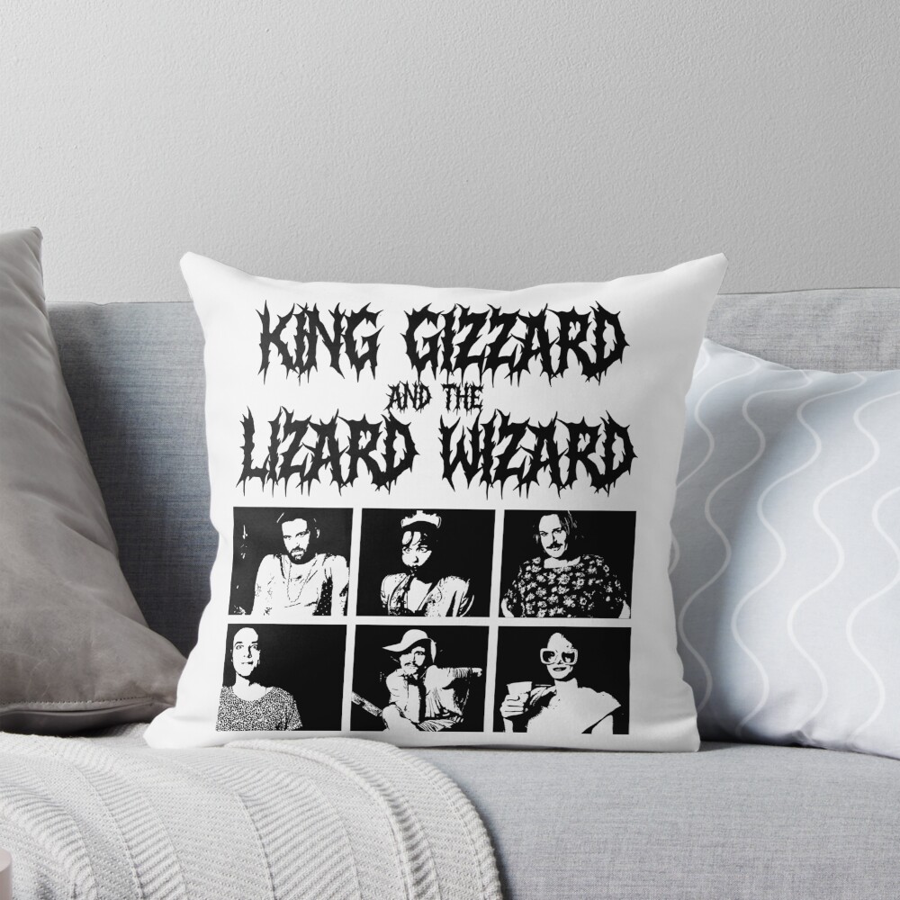 King Gizzard Metal Gizzard Throw Pillow