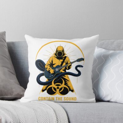 King Gizzards Flying Microtonals Banana Album Throw Pillow