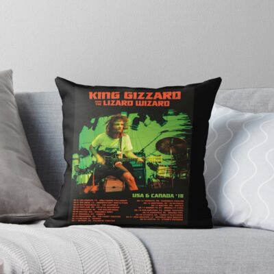 King Gizzard Album Hot Throw Pillow