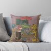 King Gizzard And The Lizard Wizard Poker Throw Pillow