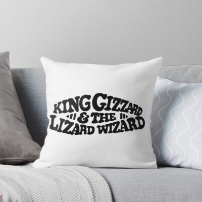 King Gizzard Hot Logo Throw Pillow
